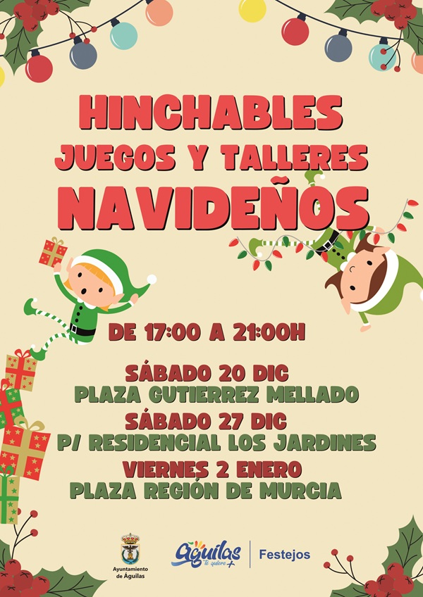 HINCHABLES , JUEGOS Y TALLERES NAVIDE�OS